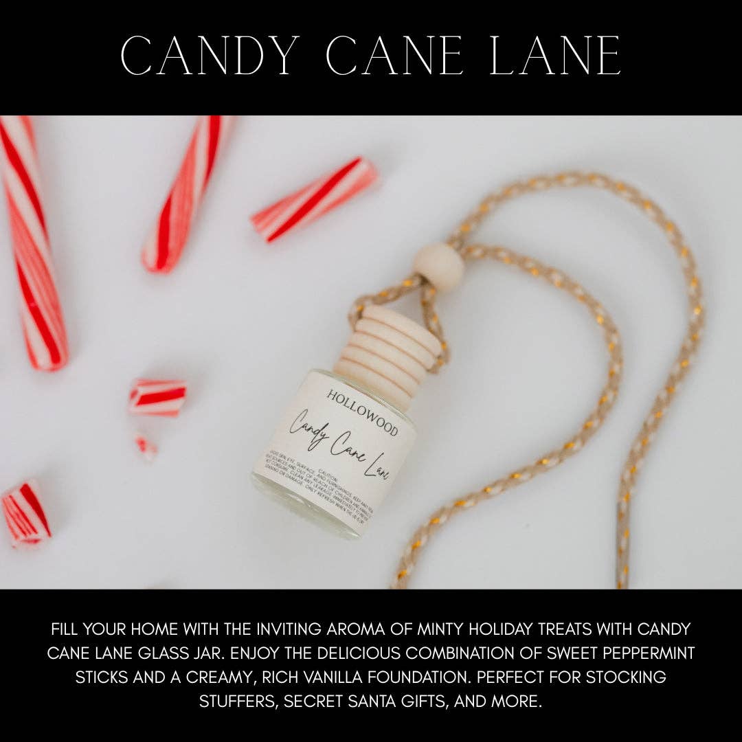 HOLIDAY CAR DIFFUSER: CANDY CANE LANE