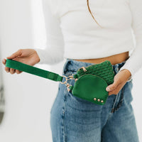Wonderlust Woven Dual Pouch Wristlet 