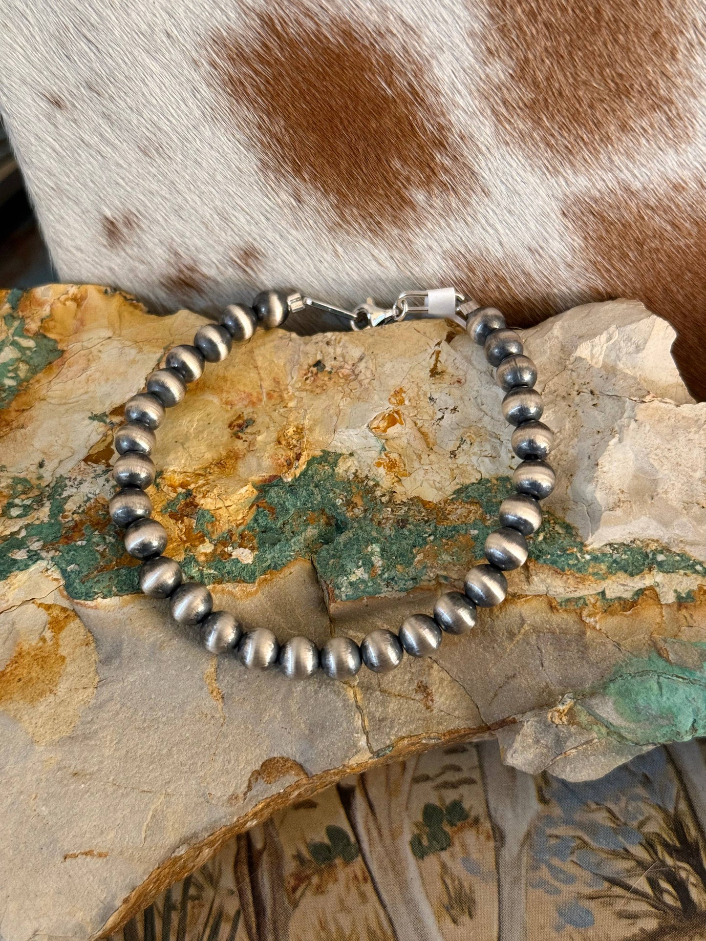 6mm Sterling Pearl Bracelet 