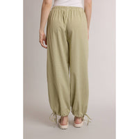 Gingham Drawstring Pant