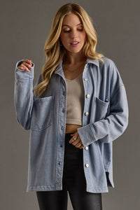 Lt. Blue Super Soft Button Up