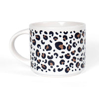 Leopard Print Large Ceramic Mug