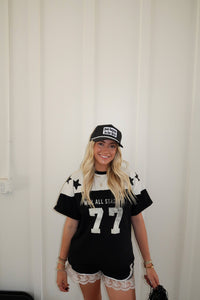 Just Happy To Be Here Polka Dot Patch Hat Game Day Hat
